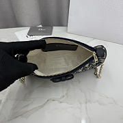 Colestore  Dior Oblique Bow Pouch with Chain Blue Dior Oblique  Jacquard 22 x 11.5 x 4.5cm - 6