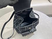 Colestore Dior Medium Dior Caro Backpack Black Tweed with White Cannage Motif 23×26.7×12.5cm  - 4