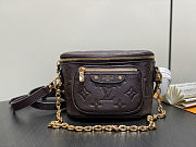 Colestore Louis Vuitton Mini Bumbag Monogram Empreinte Chocolate Leather 17 x 12 x 9.5cm - 1