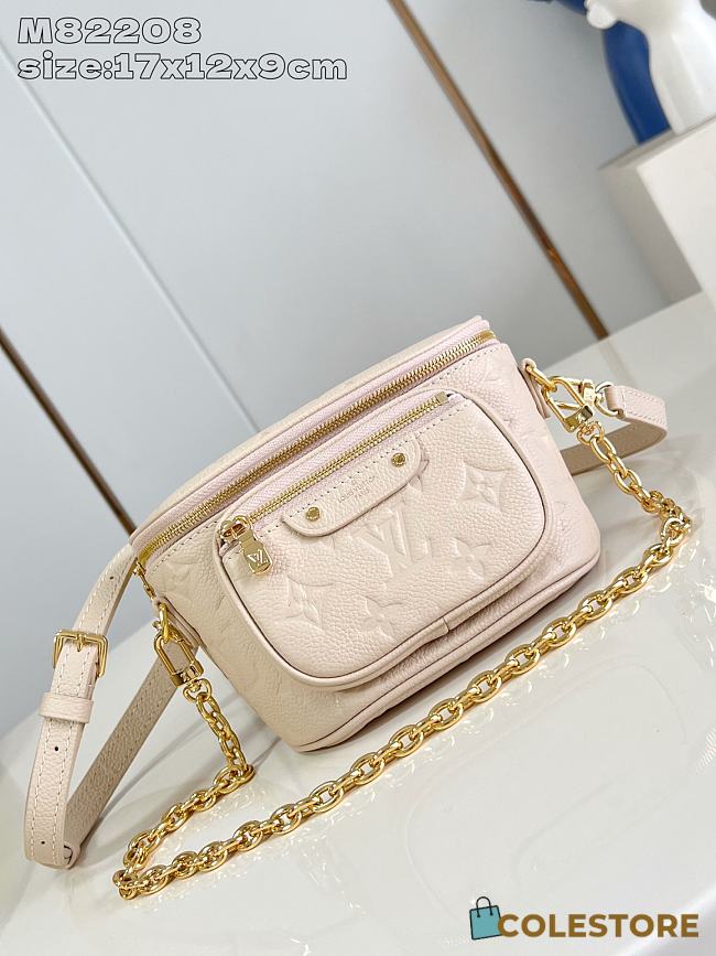 	 Colestore Louis Vuitton Mini Bumbag Monogram Cream 17x12x9.5cm - 1