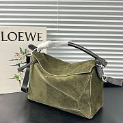 Colestore Loewe Small Puzzle bag Suede Green 24×10.5×16.5cm - 6