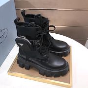 Colestore  Prada Black Monolith Leather And Re-nylon Boots With Pouch  - 4