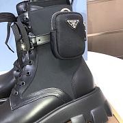 Colestore  Prada Black Monolith Leather And Re-nylon Boots With Pouch  - 3