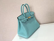 Colestore Hermes Birkin 25 Blue Atoll Gold Hardware - 2
