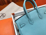 Colestore Hermes Birkin 25 Blue Atoll Silver Hardware - 2