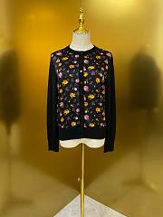 Colestore  Dolce & Gabbana Small Rose Bouquets-print Satin Cardigan in Multicolor - 2