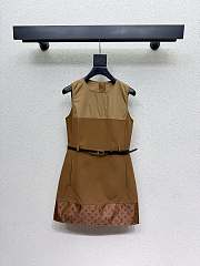 Colestore  Louis Vuitton Bi-Material Belted Dress - 1