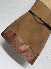 Colestore  Louis Vuitton Bi-Material Belted Dress - 4