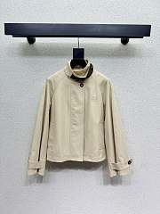Colestore  Loewe Short parka in cotton and silk Beige  - 1