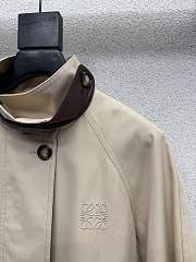Colestore  Loewe Short parka in cotton and silk Beige  - 6