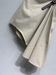 Colestore  Loewe Belted skirt in cotton and silk Beige - 5