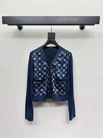 Colestore  Louis Vuitton Nouveau Monogram Front Cardigan