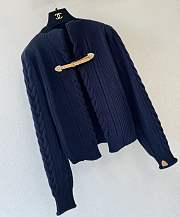 Colestore  Louis Vuitton Strap Front Cable-Knit Cardigan - 3