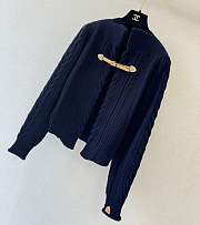 Colestore  Louis Vuitton Strap Front Cable-Knit Cardigan - 2