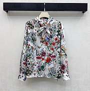 Colestore Gucci Printed Silk Twill Shirt in Multicolor White - 1