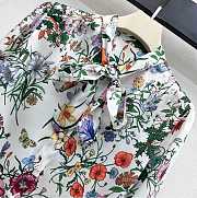 Colestore Gucci Printed Silk Twill Shirt in Multicolor White - 4