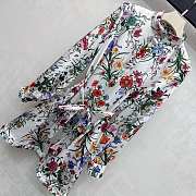 Colestore  Gucci Printed Silk Twill Dress in Multicolor White - 5