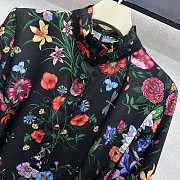 Colestore  Gucci Printed Silk Twill Dress in Multicolor Black - 3