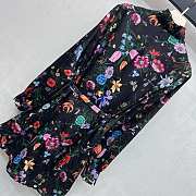 Colestore  Gucci Printed Silk Twill Dress in Multicolor Black - 2