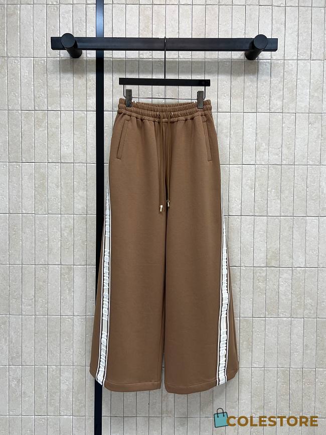 Colestore  Louis Vuitton Signature Stripe Wide-Leg Jogging Pants - 1