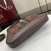 Colestore Gucci Jackie 1961 medium bag in dark brown suede 27.5x19x4cm - 4