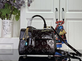 Colestore  Louis Vuitton Cluny Mini Datewood Varnished Cowhide Leather 20 x 16 x 7.5 cm