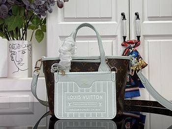 Colestore  Louis Vuitton Neverfull BB Bandouliere Inside Out Leather Monogram Celadon 16.5 x 11 x 26.5cm