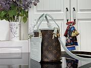 Colestore  Louis Vuitton Neverfull BB Bandouliere Inside Out Leather Monogram Celadon 16.5 x 11 x 26.5cm - 3
