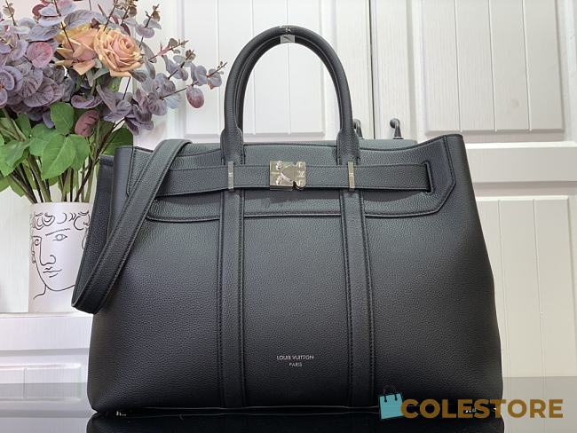 Colestore Louis Vuitton Georges Tote MM bag Black Millésime Calfskin 41x29 x14cm - 1