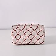 Colestore  Gucci GG Emblem small bucket bag in pink and red GG fabric 19 × 18 × 11 cm - 4