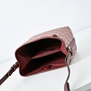 Colestore  Gucci GG Emblem small bucket bag in  red and pink GG fabric 19 × 18 × 11 cm - 6