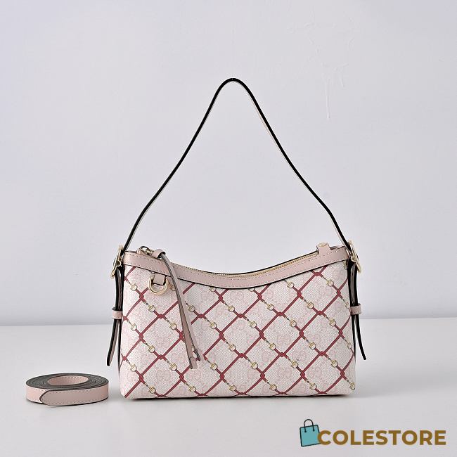 Colestore  Gucci Printed GG small shoulder bag in pink and red GG 22 × 14 × 8 cm  - 1