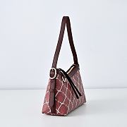 Colestore  Gucci Printed GG small shoulder bag in red and pink GG fabric  22 × 14 × 8 cm  - 6