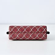 Colestore  Gucci Printed GG small shoulder bag in red and pink GG fabric  22 × 14 × 8 cm  - 4