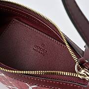 Colestore  Gucci Printed GG small shoulder bag in red and pink GG fabric  22 × 14 × 8 cm  - 2