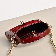 Colestore Gucci Jackie 1961 crystals mini bag in Rosso Ancora red 19 × 13 × 3 cm  - 5