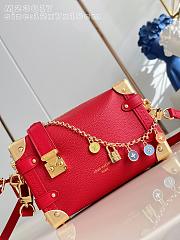 Colestore  Louis Vuitton Side Trunk Sari Red M28333 19 x 7.5 x 12.5cm - 6