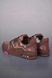 Colestore Louis Vuitton Men LV Trainer Sneaker Brown Mix of materials - 2