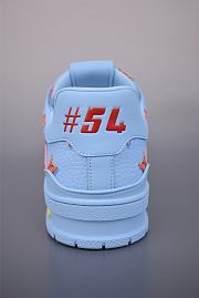 	 Colestore Louis Vuitton Men LV Trainer Sneaker Blue Mix of materials - 4