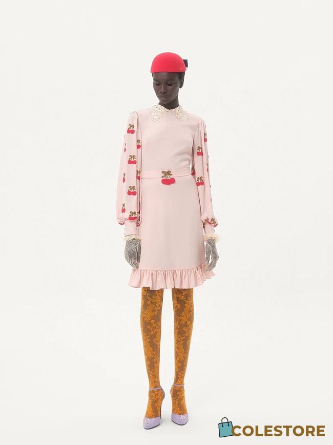 Colestore  Valentino Embroidered Georgette Dress  - 1