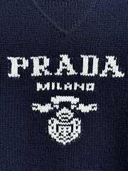 Colestore  Prada Navy Wool And Cashmere Crew-neck Sweater - 4