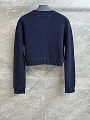 Colestore  Prada Navy Wool And Cashmere Crew-neck Sweater - 2