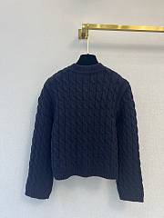 Colestore  Moncler Navy Blue Cotton Blend Cardigan - 6