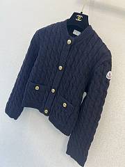 Colestore  Moncler Navy Blue Cotton Blend Cardigan - 5