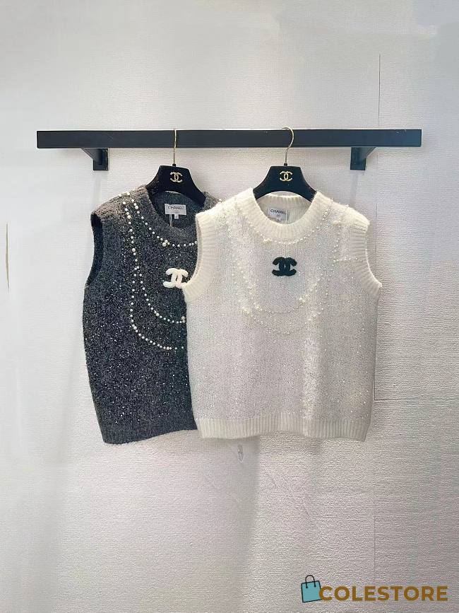 Colestore Chanel Sleeveless Knitted Sweater  - 1