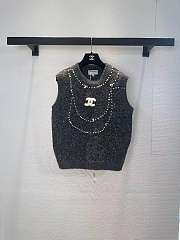 Colestore Chanel Sleeveless Knitted Sweater  - 2