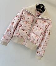 Colestore Louis Vuitton Printed Puffer Jacket Floral Print - 4
