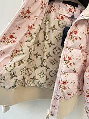 Colestore Louis Vuitton Printed Puffer Jacket Floral Print - 5