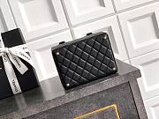 Colestore Chanel Mini Coco Handle with Top Handle Black Quilted Lambskin & Gold-Tone Metal 16.5×15.5×11.5 cm - 3