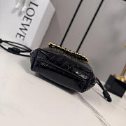 Colestore  Loewe Mini Flamenco Purse in Hagfish Black 23x17x5.5cm - 5